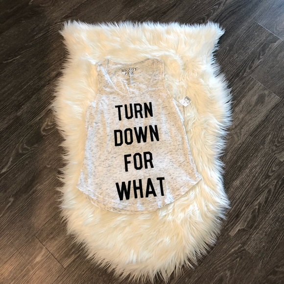 Mighty Fine Tops - 🌿HP🌿 Turn Down for What Workout Tank NWT